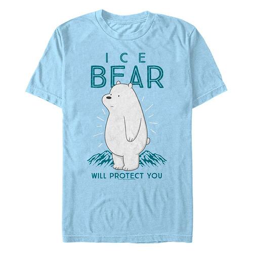 Fifth Sun|男士 We Bare Bears 冰熊会保护你短袖 T 恤