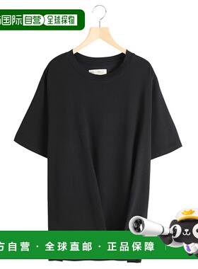 1h可退 日本直邮77circa 男士个性褶裥扭 twist 短袖T恤 cc25ss08