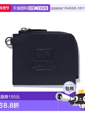 1h可退 日本直邮XLARGE 男女同款 牛革迷你拉链卡包钱包 OG BOX压