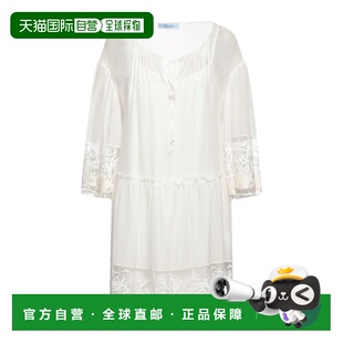 1h可退 香港直邮Blumarine 蓝色情人 女士 短款连衣裙 beige米色