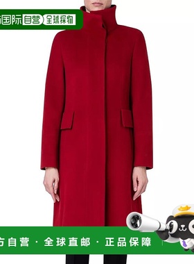 1h可退 【美国直邮】Akris punto 长款羊毛混纺大衣 女装毛呢外套
