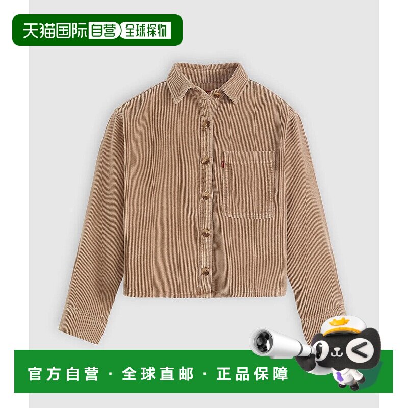 1h可退 香港直邮潮奢 Levi'S 李维斯 女士 燈芯絨紐扣夾克 003OX