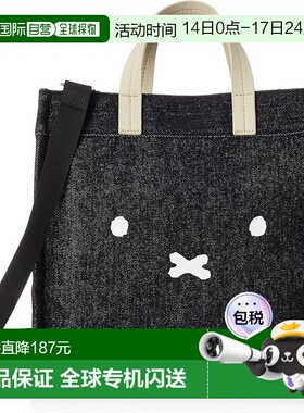 【日本直邮】Hapitas 两用手提包 米菲兔图案 6033 B98 黑色