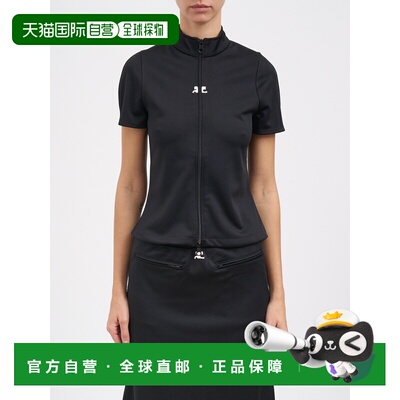 1h可退 香港直邮Courreges 女士 棉毛布拉链T恤 M325JTO446JS0250