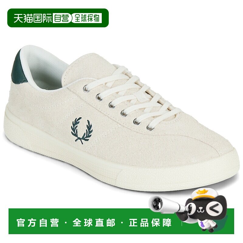 欧洲直邮Fred Perry鞋子男低帮板鞋米色Tennis Shoe Suede男鞋图片