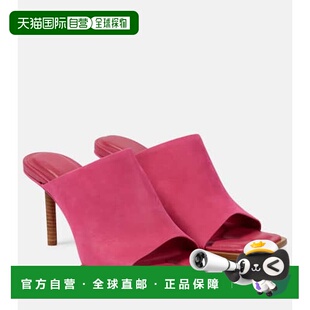 女士 非对称绒面革凉拖高跟鞋 Les Carre Rond 香港直邮Jacquemus