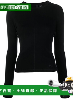 1h可退 香港直邮Y-3 女士 棉针织上衣 HY1251 black黑色 舒适时尚