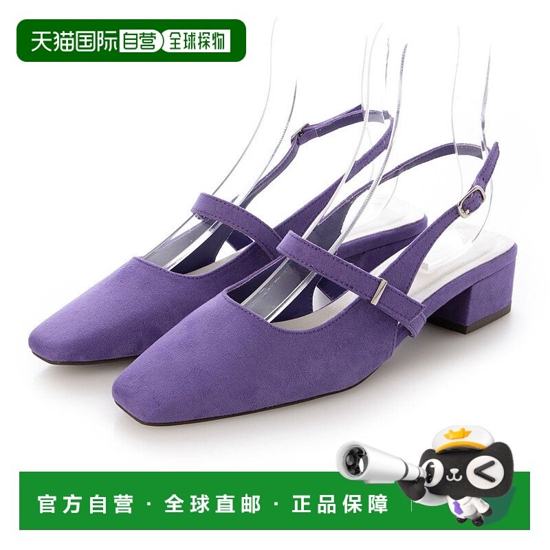 日本直邮Randa 可持续背带高跟鞋 单鞋 黑色 RA041BW015961