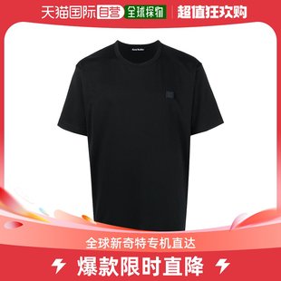 女士Acne and Acne Polos T恤黑色T恤 Studios 香港直邮潮奢