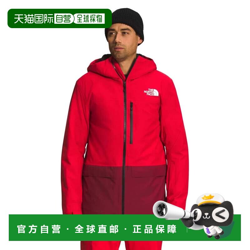 自营The North Face Sickline夹克男红色防水全拉链连帽KFC261-红