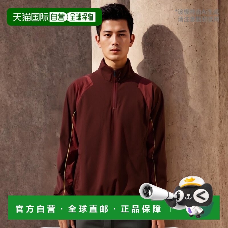 日本直邮ZETT 棒球半拉链毛衣寒冷天气防风服 BOV460A-6801