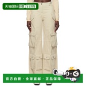 范思哲 香港直邮潮奢 1h可退 Medusa versace 驼色 裤 女士 工装