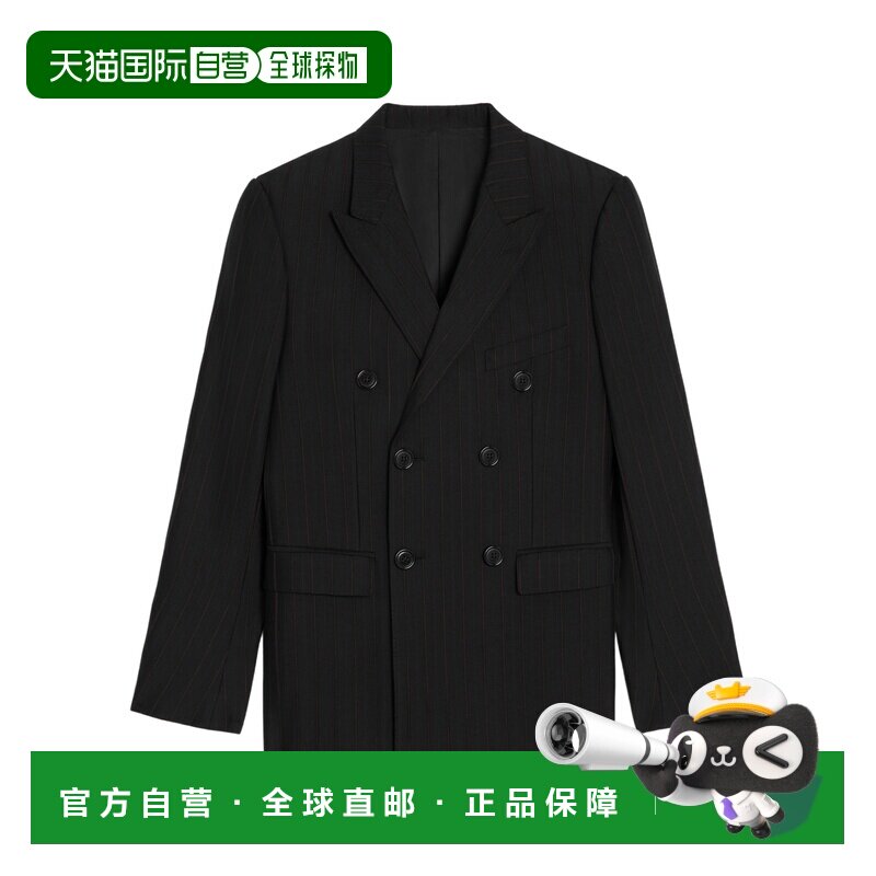 香港直邮CELINE 24SS 条纹双排扣西装外套 Men 【付后1h可退】