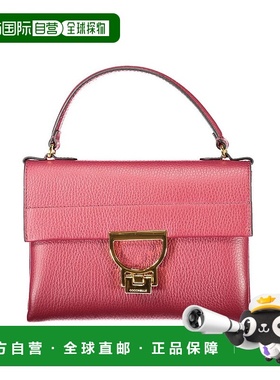 自营Coccinelle Leather女式手提包-紫色斜挎包 美国直发奥莱