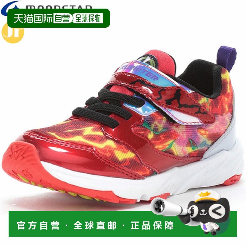 日本直邮MOONSTAR 男童青少年款 SKLSHOTER SK 0067 电击红技能射