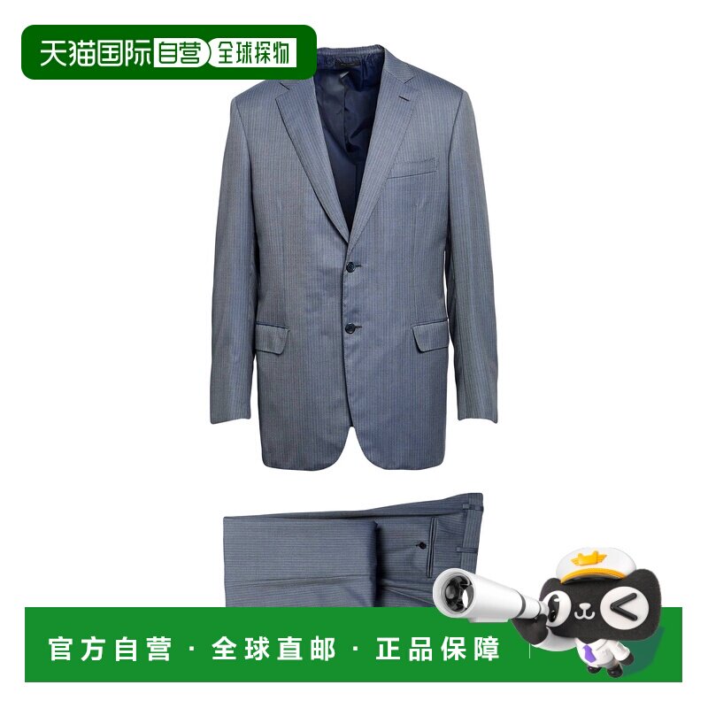 香港直邮Brioni 布里奥尼 男士 西服 blue蓝色 舒适时尚西装