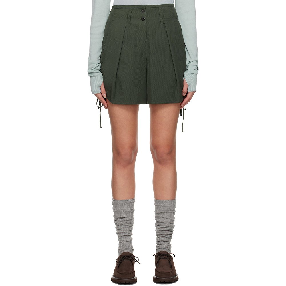 潮奢 Weekend Max Mara 女士 绿色 Aereo 短裤 2425146013600