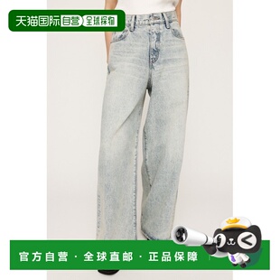 1h可退 日本直邮SLY 女装 2025AW 宽腿直筒牛仔裤 淡色复古水洗 Y