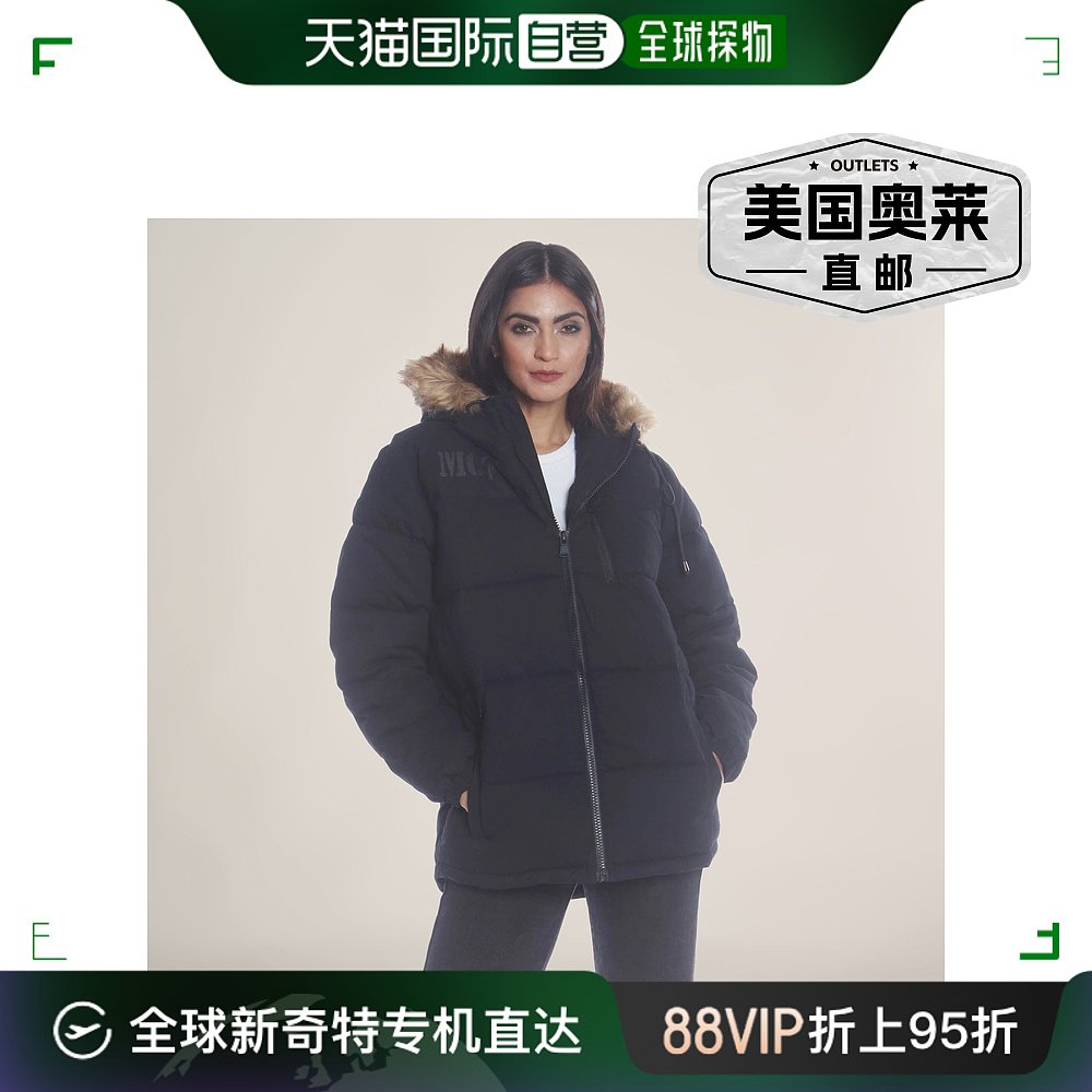 members onlyWomen's Cotton Puffer Oversized Jacket black 【 女装/女士精品 短外套 原图主图