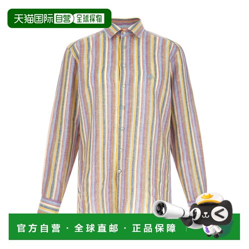 香港直邮ETRO 男士衬衫 MRIB000299TB513S9800 SS2026亚麻花色