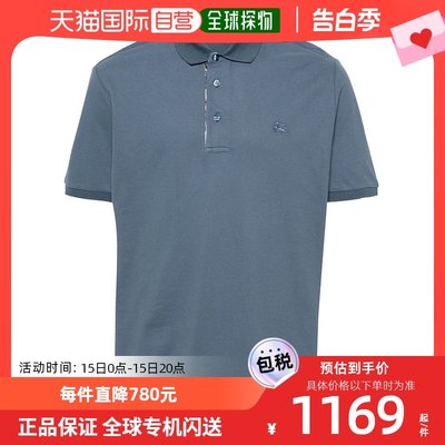 香港直邮潮奢 Etro 艾特罗 男士 and Polos T恤蓝色POLO衫 MRMD00