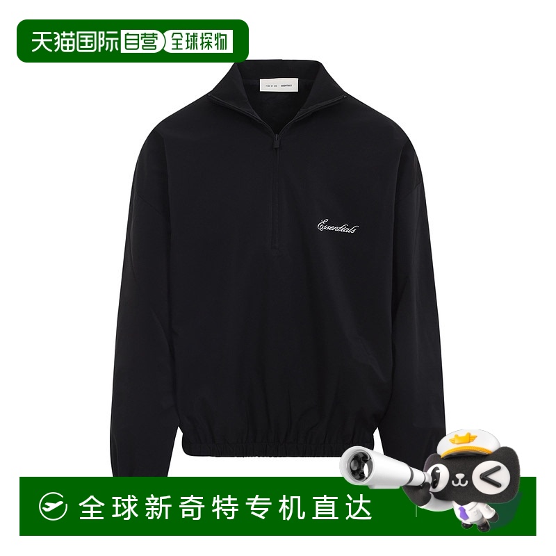 1h可退 香港直邮Essentials 男士 运动尼龙半拉链卫衣 202SP25672