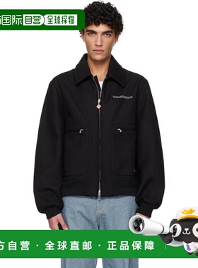 1h可退 香港直邮Casablanca 男士 黑色夹克 MSP26OT22401
