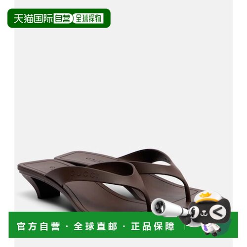 香港直邮Gucci 古驰 女士 Vittoria 人字拖 brown棕色 舒适时尚