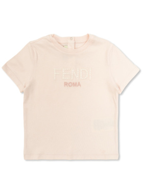 香港直邮FENDI 男童衬衫 BUI116ST8F0C11 SS2026 花色 Logo 印花T