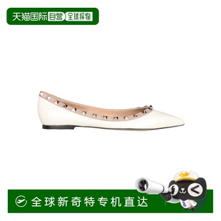 漆皮铆钉芭蕾平底鞋 99新未使用 香港直邮Valentino ROCKSTUD