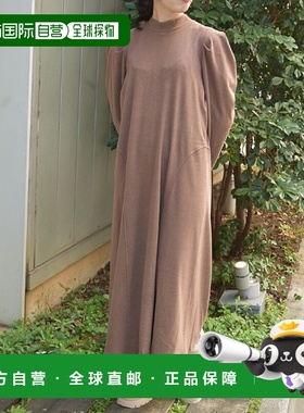 1h可退 日本直邮axes femme 女装 起毛感宽松长袖连衣裙 立体贴袖