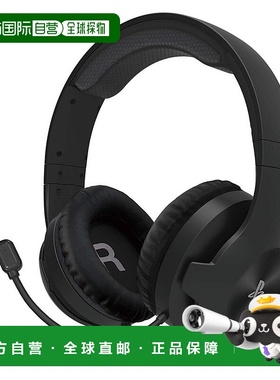 日本直邮Hori动漫3C周边PS4专用游戏耳机头挂式黑色PS5操作