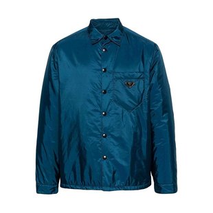 SS2025 PRADA SC554MS2211WQ9F0AFC 衬衫 蓝色 男士