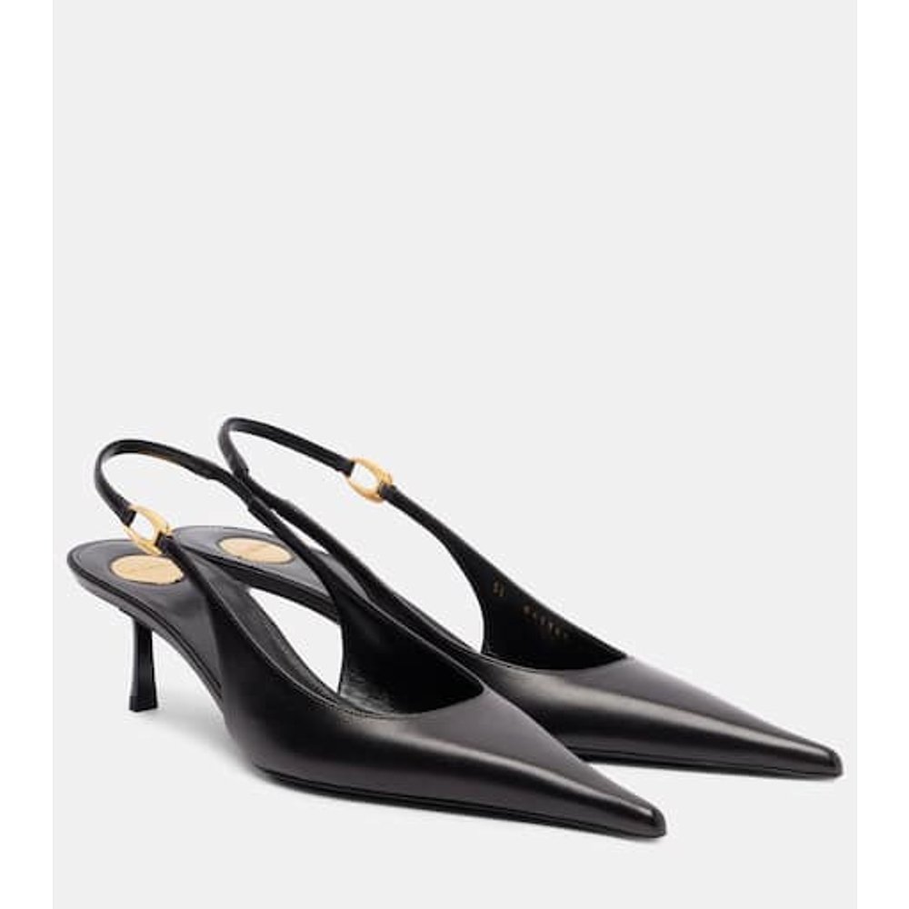 Saint Laurent 圣罗兰 女士 Vendome 50 皮质露跟浅口鞋