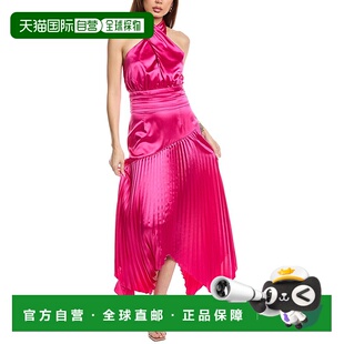 AMUR 粉红色 Dixon Midi连衣裙 美国奥莱直发服饰 Halter 自营