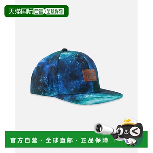 自营deux par deuxFlat Brim Allover Print Cap Blue Wave Print