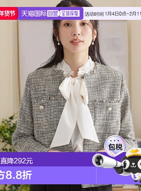 1h可退日本直邮潮奢上衣THESHOPTK宽松无领夹克双口袋金扣设计