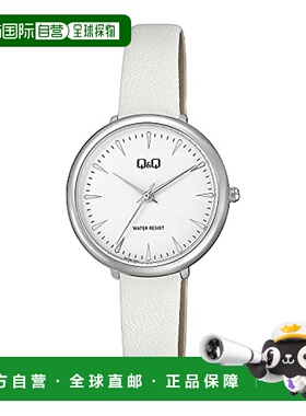 【日本直邮】西铁城Q&Q 手表 女款设计简洁高度防水白色 QC35J301
