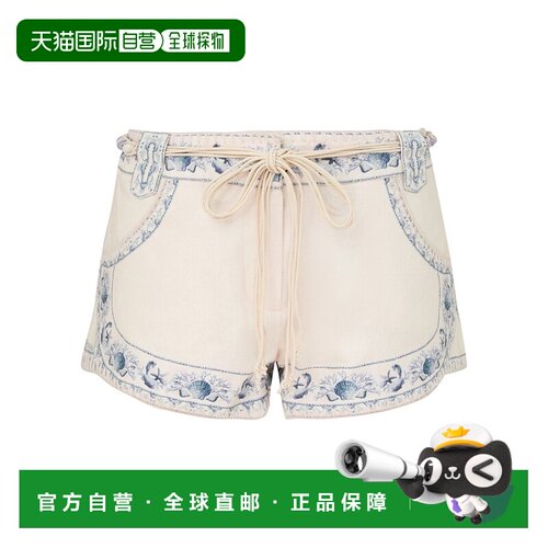 1h可退 香港直邮ZIMMERMANN 女士短裤 6173ARS262BLTL SS2026 白