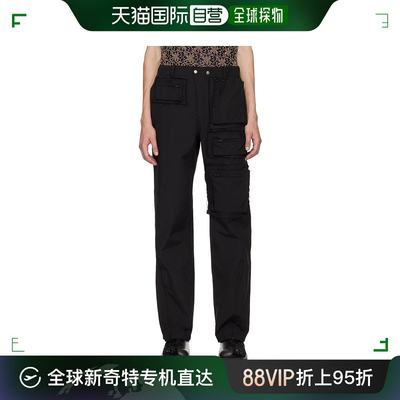 香港直邮潮奢 Andersson Bell 男士 黑色拉链袋工装裤 apa681m