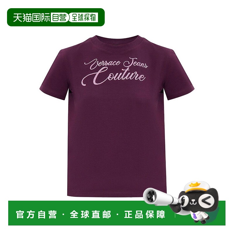 1h可退 香港直邮VERSACE JEANS 女士T恤 79HAHT05CJ03T317 AW2025