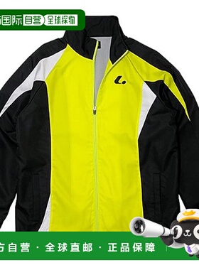 日本直邮LUCENT 男女士网球羽毛球保暖衬衫 XLW4943 绿色长袖拉链