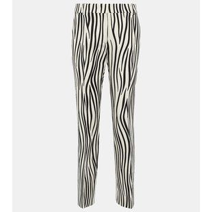 斑马纹羊毛混纺长裤 女士 000276 华伦天奴 Valentino