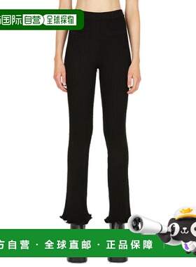 1h可退 香港直邮Rabanne 女士 罗纹长裤 22AMPA140ML0027休闲裤