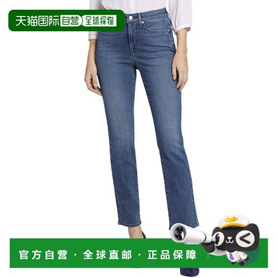自营NYDJ Sheri Landslide High-Rise Slim Jean - blue 美国奥莱