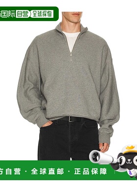 香港直邮AGOLDE 男士 Idris 1/4拉链毛衣 A1027 grey灰色 舒适时