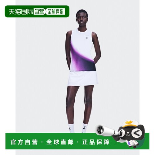 自营欧洲直邮ON昂跑 Court Tank Swing女士聚酯纤维网球印花背心