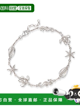 自营Ross-Simons 纯银 Sealife 脚链 - 9 英寸 【美国奥莱】直发