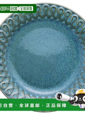 【日本直邮】Aito 复古时尚蛋糕面包盘 怀旧 21cm 绿松石绿色盘子