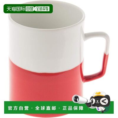 【日本直邮】西海陶器蘸水杯(M) 350毫升 红色 40485